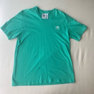 Mint green Adidas embroidered shirt